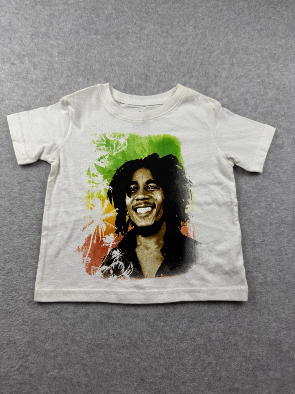 Bob Marley Toddler Shirt 2T Zion Rootswear Rasta White Tee New with Defects NWD
